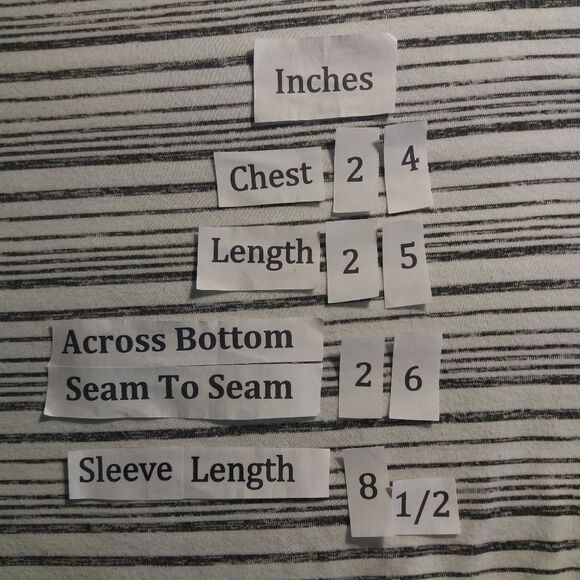 Apt 9 Black and White Stripe 1X Short Sleeve Top - Picture 7 of 7